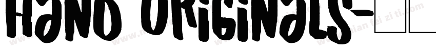 Hand Originals字体转换